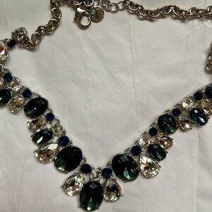 Sliver Blue Diamond Necklace